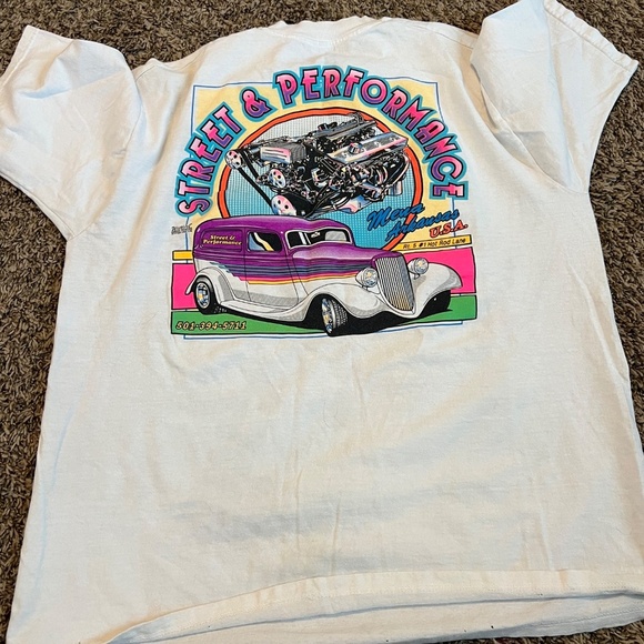 Vintage 90's neon louisville hotrod street and performance oversized graphic tee - Picture 4 of 7